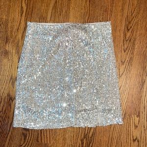 Sequin mini skirt